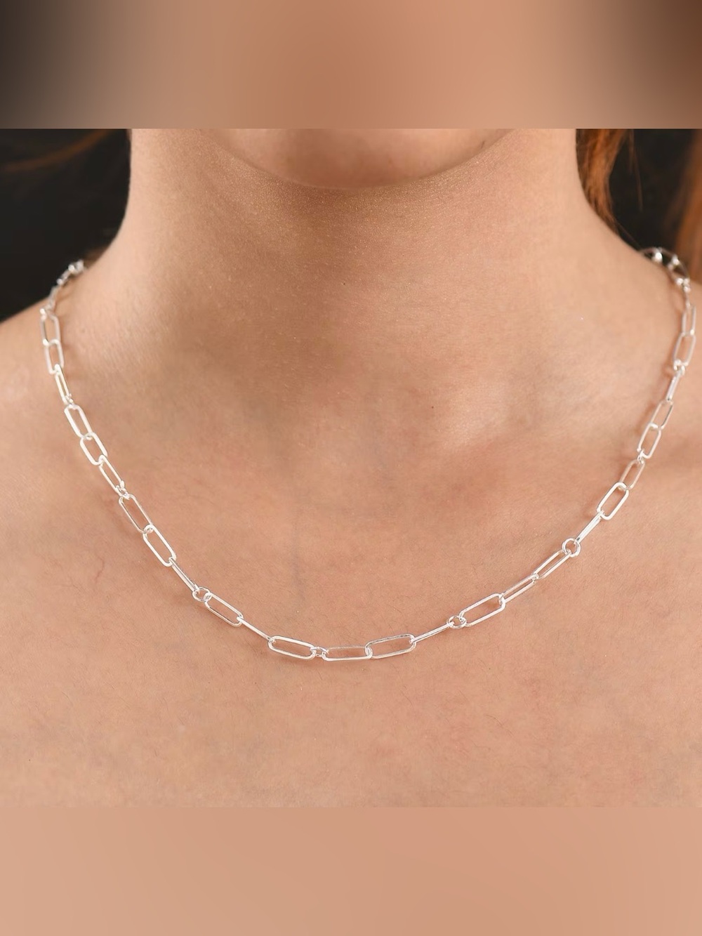 D’Joy Women’s 925 Sterling Silver Paperclip Link Chain Necklace 20” New W/Tags